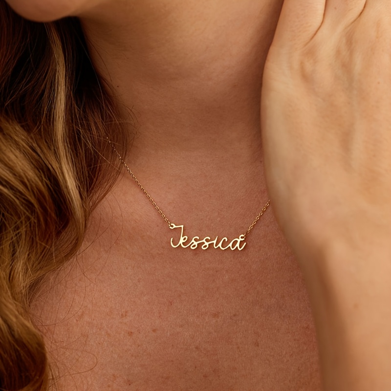 Custom Name Necklace Stainless Steel Jewelry, Personalized Choker